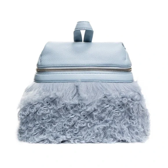 NWOT Kara Small Shearling Sky Blue Backpack NWOT Kara Small Shearling Sky Blue Backpack  main image 2